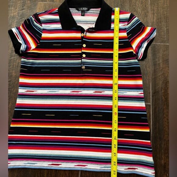 Lauren Ralph Lauren Black Label striped five button polo shirt - Picture 6 of 12